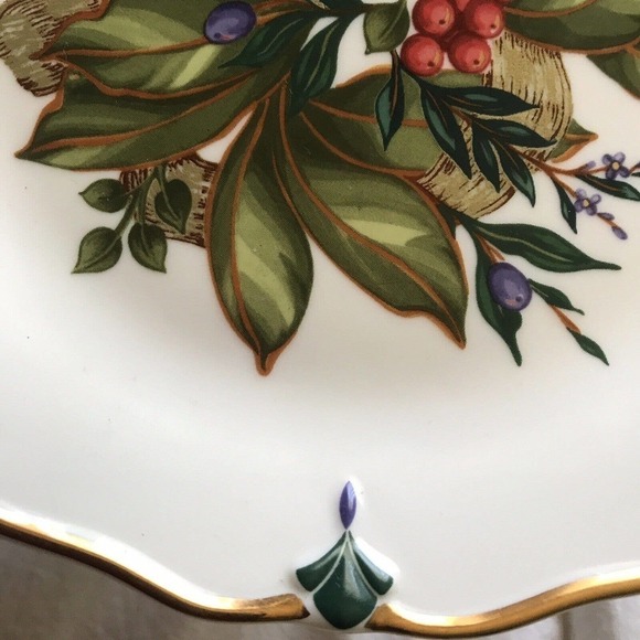 Princess House Cake Stand Winter Garden #1238 Cake Plate Footed - Picture 6 of 13